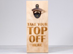 Wall Mount Bottle Opener - Take your top off here