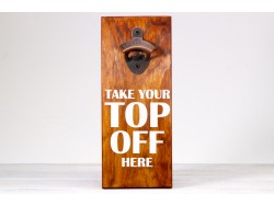 Wall Mount Bottle Opener - Take your top off here