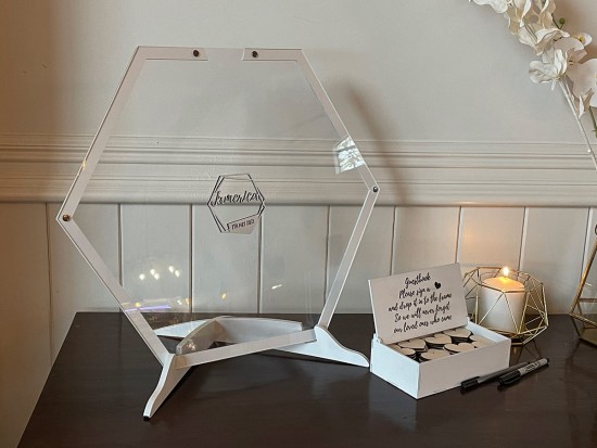 Hexagon Wedding Guestbook Alternative Hexagon Wedding Guestbook Alternative