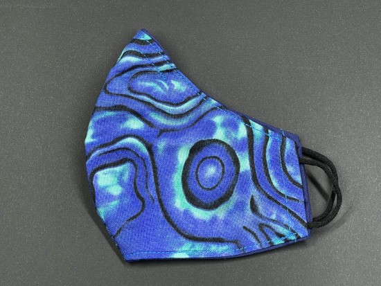 Handmade Reversable Facemask - Blue Pattern Handmade Reversable Facemask - Blue Pattern