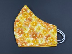 Handmade Reversable Facemask - Yellow Floral