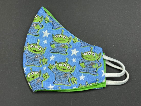Handmade Reversable Facemask - Toy Story Alien Handmade Reversable Facemask - Toy Story Alien