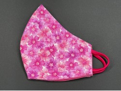 Handmade Reversable Facemask - Floral Pink