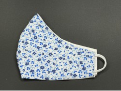 Handmade Reversable Facemask - Floral Blue