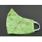 Handmade Reversable Facemask - Lime Green Swirl
