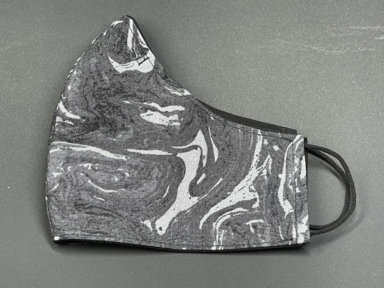 Handmade Reversable Facemask - Marble Grey Handmade Reversable Facemask - Marble Grey