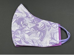 Handmade Reversable Facemask - Marble Purple