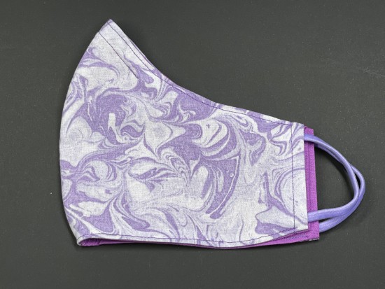 Handmade Reversable Facemask - Marble Purple Handmade Reversable Facemask - Marble Purple