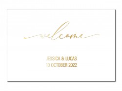 Welcome Sign - White Card